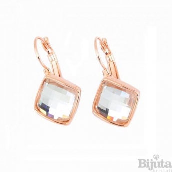 Обеци Луси голд кристал