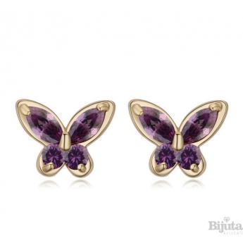 Обеци Ефирна виолет